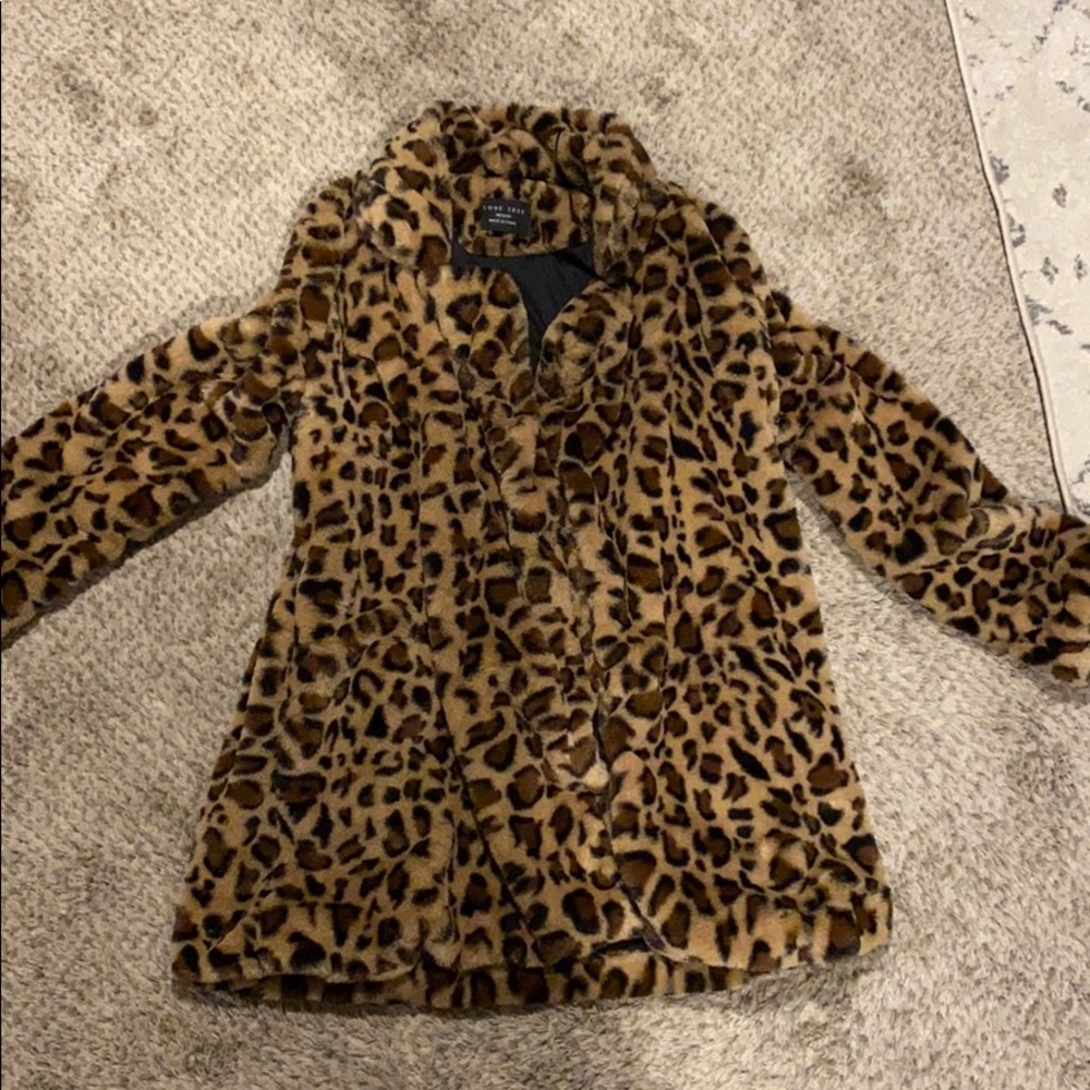 Long cheetah coat